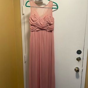David’s Bridal Ruched Top Bridesmaid Dress